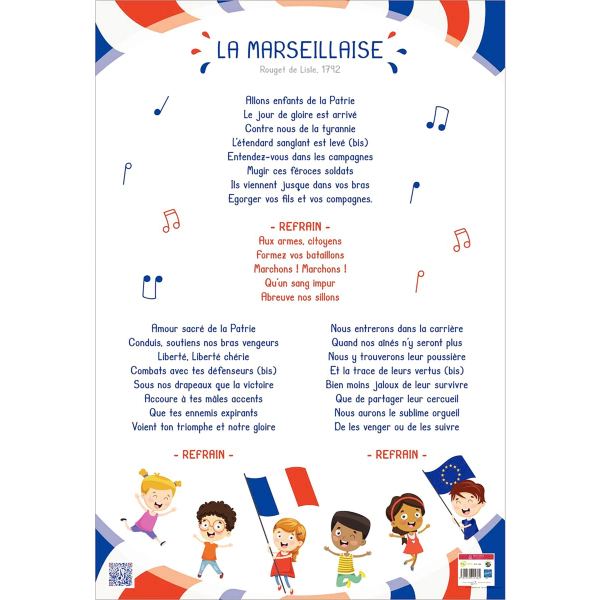 Poster en PVC 76x52 cm la Marseillaise, N.C — JEUX