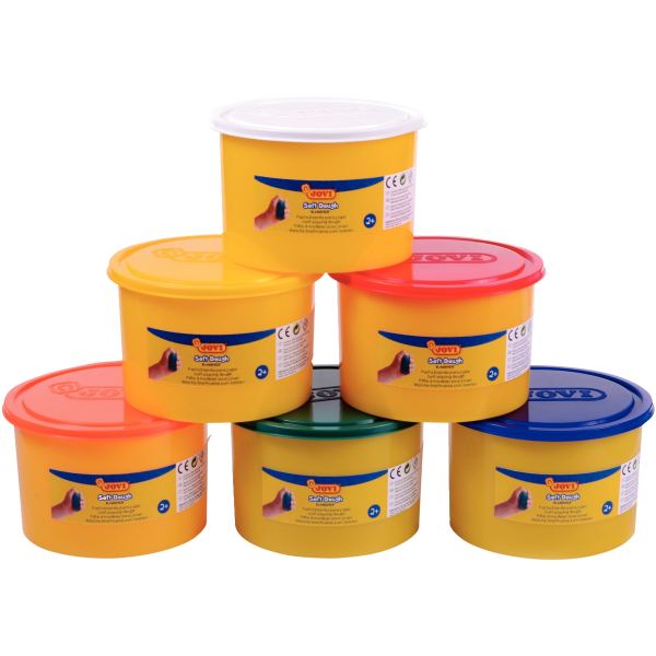 Pack de 6 pots de 460 grammes de pâte à jouer blandiver couleurs primaire — Non classé