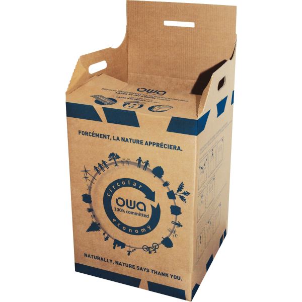 Carton de collecte Owa & des cartouches usagées jet d'encre — Consommables informatiques