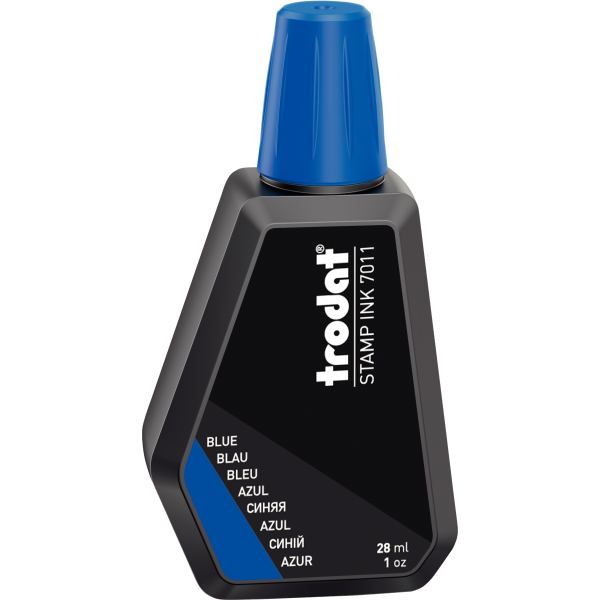 Flacon d'encre tampon trodat coloris bleu — Non classé