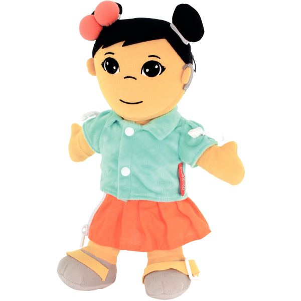 Poupée ethnique en tissu, fille asiatique, N.C — JEUX