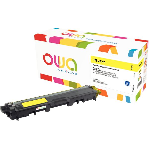 OWA toner laser jaune haute capacité remanufacturé compatibl — Consommables informatiques