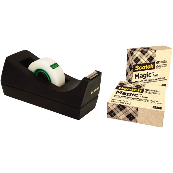 Pack dévidoir C38 noir + 3 rouleaux Magic Green — Non classé