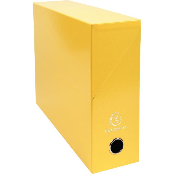 EXACOMPTA Boîte transfert Iderama, 90 mm, jaune — Système d'archivage