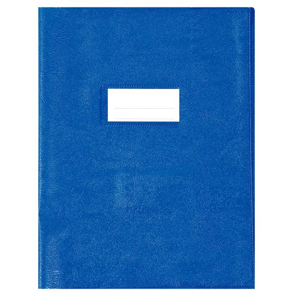 Paquet de 10 protège-cahiers grands rabats en PVC 22/100ème, pour format 17x22 cm, bleu, N.C — Petit matériel bureau et école