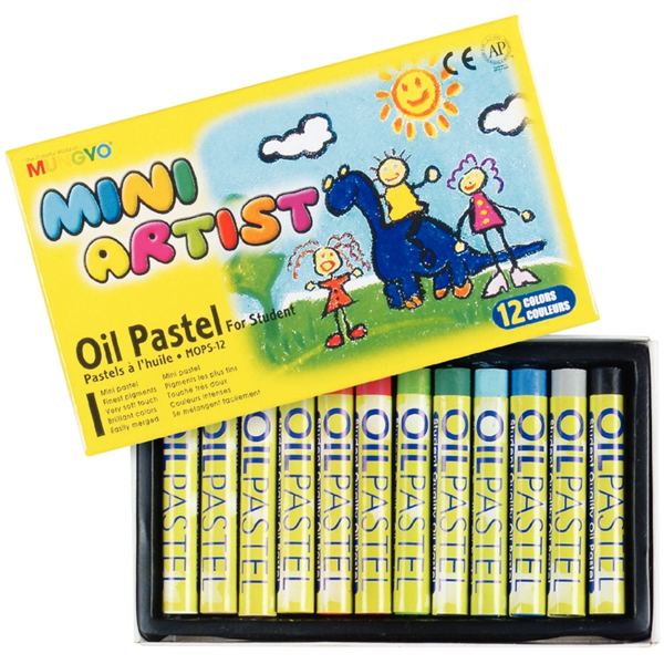 Boîte de 12 pastels à l'huile Mini Artist, MUNGYO — DESSIN SCOLAIRE ET PROFESSIONNEL