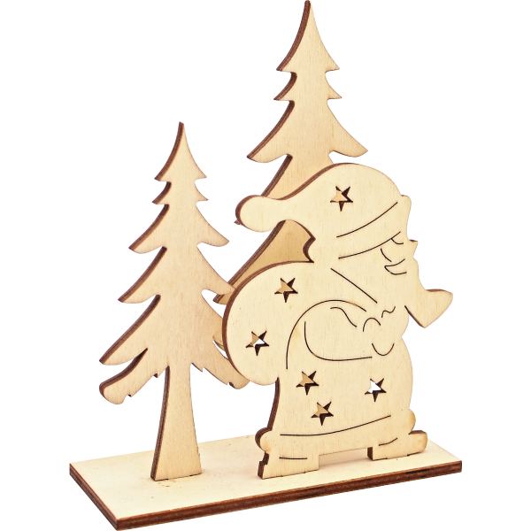 Scène de Noël en bois à assembler, N.C — TRAVAUX MANUELS