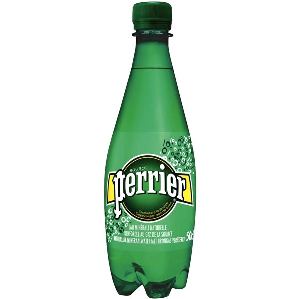 Lot de 24 bouteilles d'eau gazeuse PERRIER 50 cl — PRODUITS ALIMENTAIRES