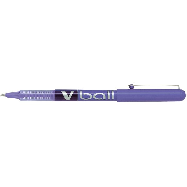 PILOT Stylo roller V Ball VB 5, pointe métal, violet — Stylos roller