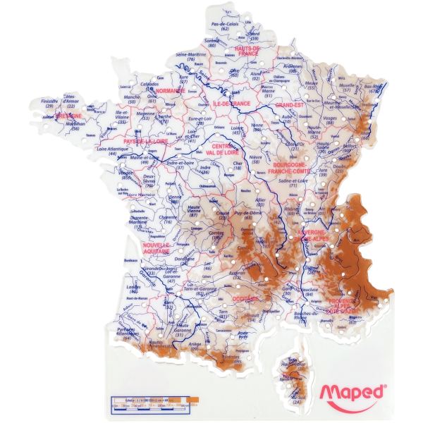 Blister de 2 cartes départements + fleuves — Non classé
