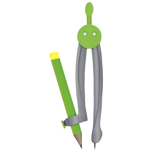 Compas scolaore en plastique à bague, Wonday — Petit matériel bureau et école