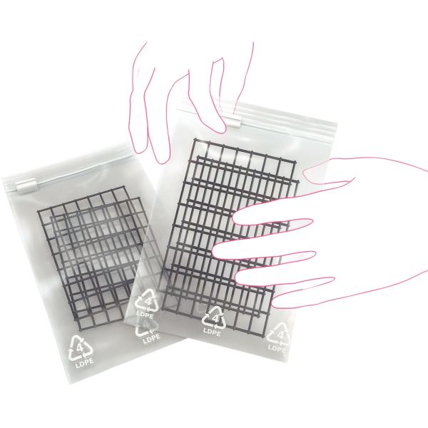 Carton de 1000 sachets ZIP 100x150 mm transparent, N.C — COURRIER ET EXPEDITION