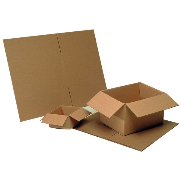 Paquet de 20 caisses américaines 600x400x400 mm simple cannel, N.C — COURRIER ET EXPEDITION