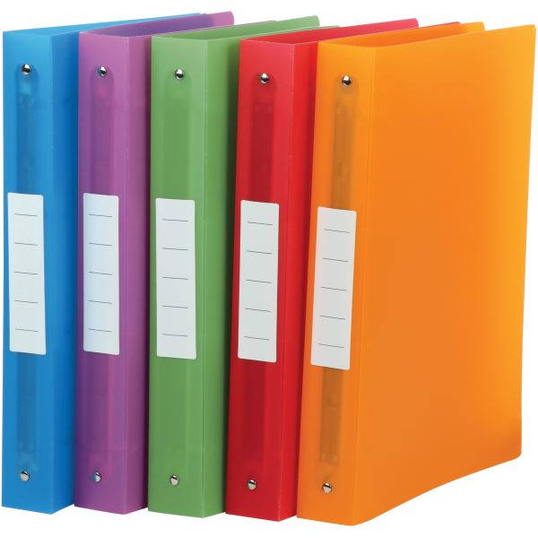 Classeur en polypropylène COLOR FRESH, format A4+, dos 4 cm, — Classement
