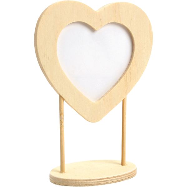 Cadre coeur sur pied en bois, GRAINE CREATIVE — TRAVAUX MANUELS