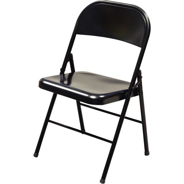 Lot de 2 chaises Boston métal noir, N.C — MOBILIER