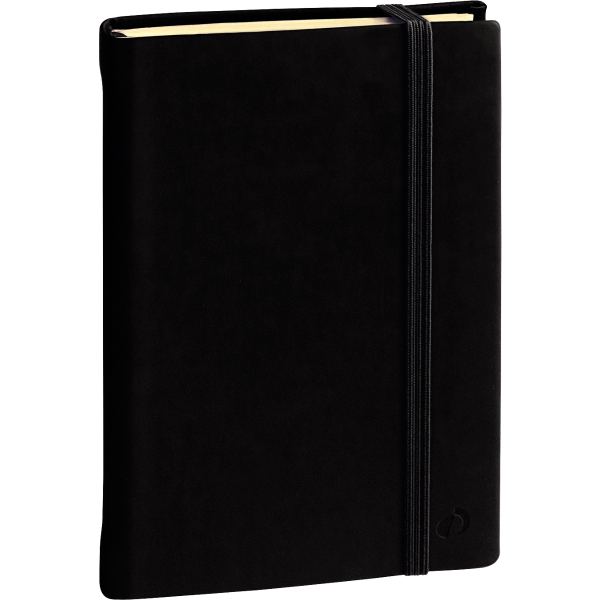 Carnet De Note Quo Vadis 15 Lignes Silk Noir Elastique 192 Pages Format 10x15 cm — CAHIERS ET DERIVES DE PAPIER