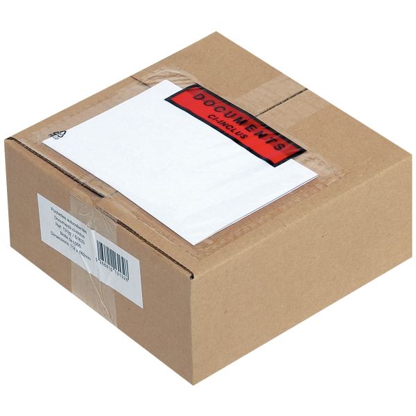 Boite de 1000 pochettes adhésives "documents ci-inclus" 228x, N.C — Courrier et expédition
