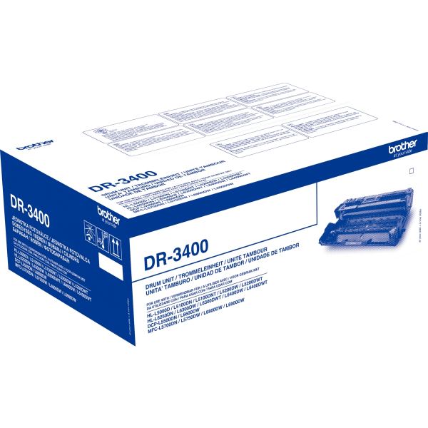 Brother DR3400 tambour laser noir authentique — Toners & tambours, original