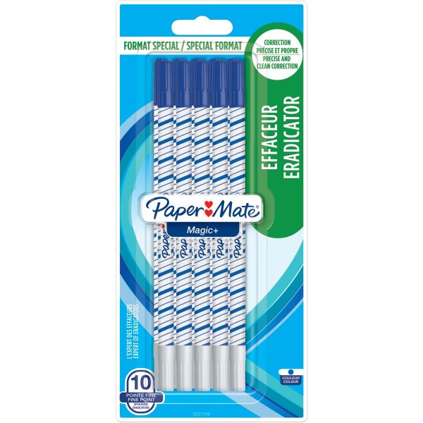 Paper:Mate Effaceur d'encre "Magic +", carte blister de 10 — Stylos plume & effaceurs