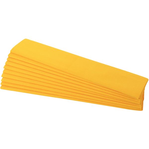 Paquet de 10 feuilles crépon supérieur 250x50 jaune, N.C — TRAVAUX MANUELS