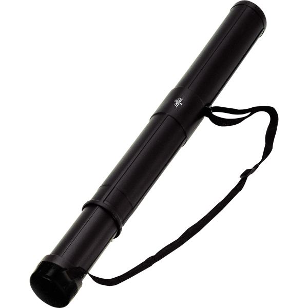 Wonday Tube à dessin, télescopique, en plastique, noir — Accessoires pour artistes
