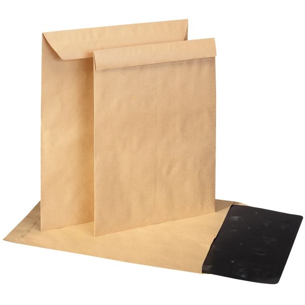 Boite de 100 pochettes radio 375x450 mm 90g patte gommée, N.C — Courrier et expédition