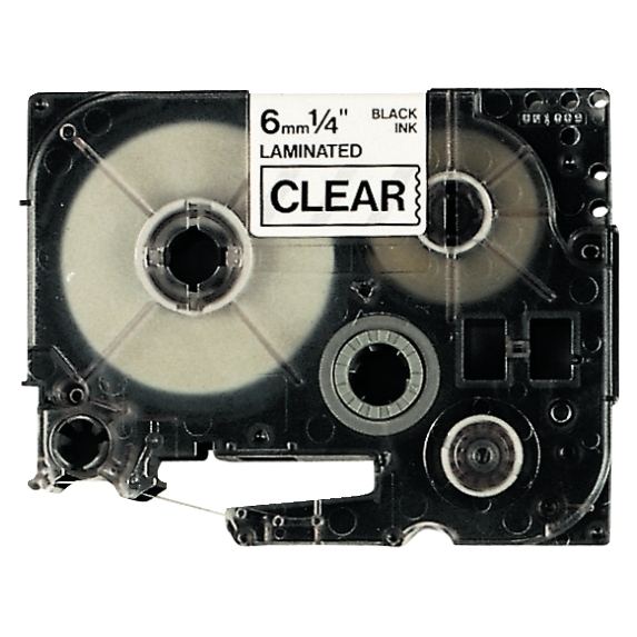 Recharge de ruban BROTHER TZE noir et transparent 6 mm — Titreuses & accessoires