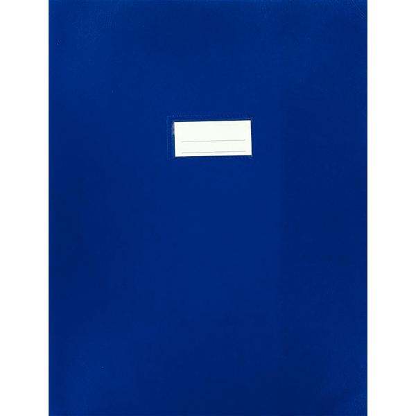 Protège-cahier en PVC 21/100ème, pour format 24x32 cm, bleu foncé — Non classé