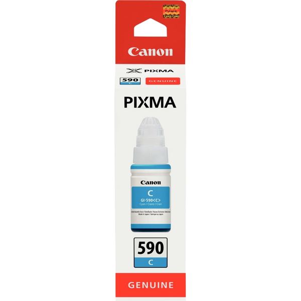 Canon 590 flacon d'encre cyan authentique (GI590C) — Consommables informatiques