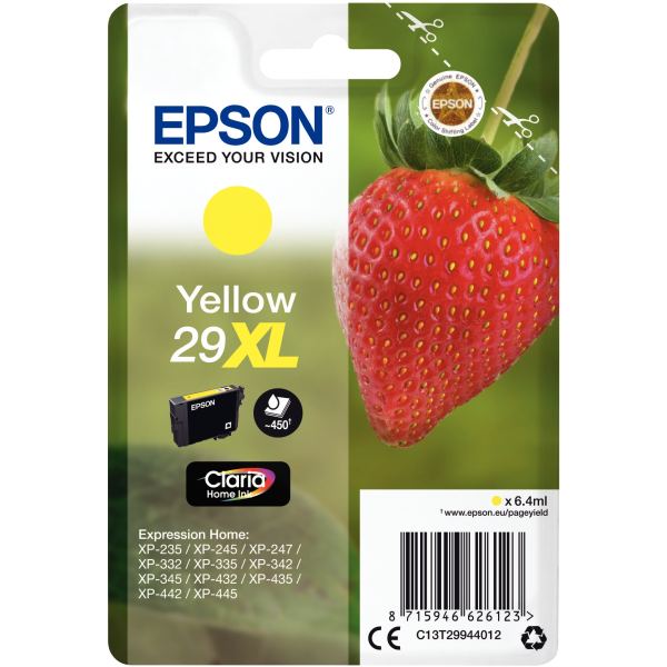 EPSON 4LB Singlepack Yellow 29XL Claria Home Ink — Consommables informatiques