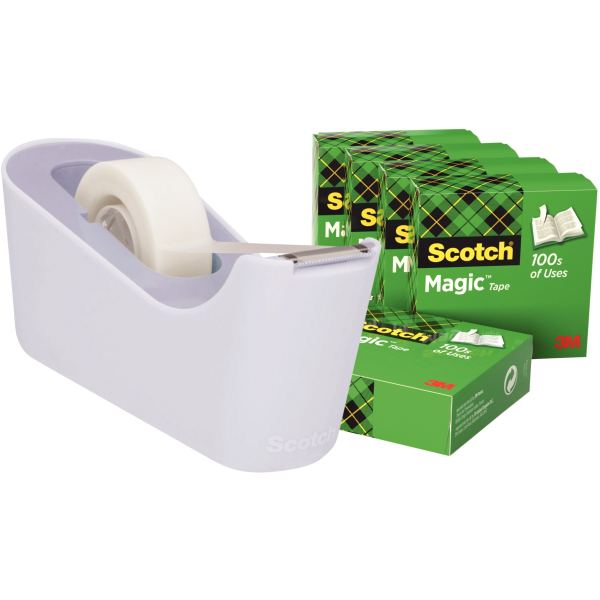 3M Scotch Dévidoir de bureau multipack C18, lavande — Rubans adhésifs & dévidoirs