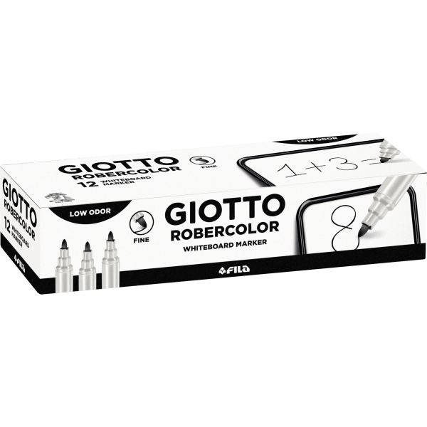 Feutre Robercolor Pointe Fine Giotto Pour Tableau Blanc Odeur Neutre Ecriture 1mm Coloris Noir — Écrire et corriger