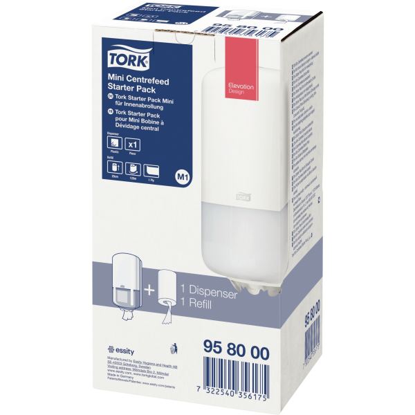 Pack 1 distributeur avec 1 bobine d'essuie-mains M1 1 pli, N.C — SERVICES GENERAUX