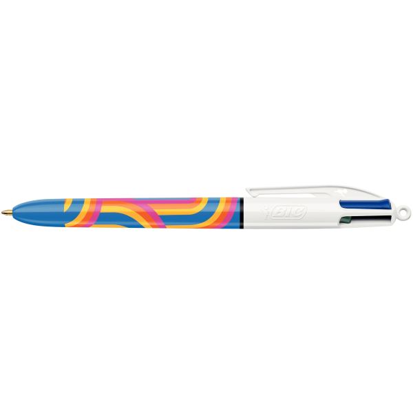 BIC Stylo à bille rétractable 4 Colours Lines — Stylos à bille & accessoires