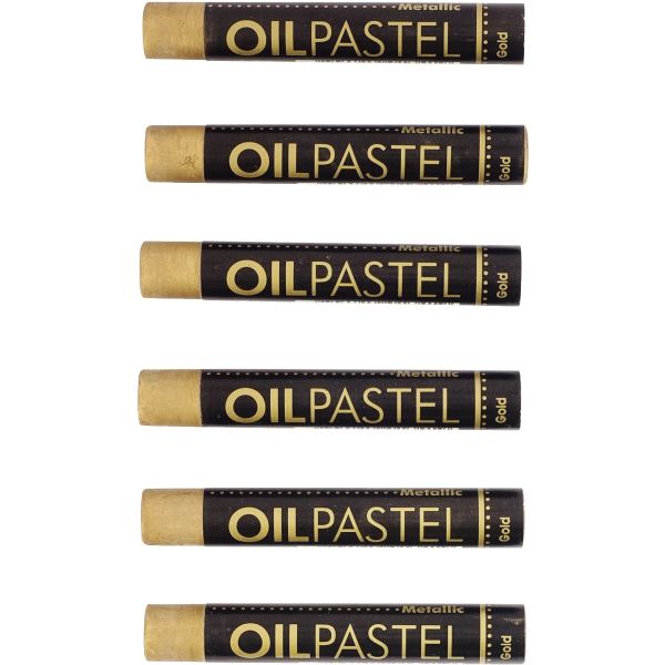Boîte de 6 pastels huile or 11 mm, MUNGYO — DESSIN SCOLAIRE ET PROFESSIONNEL