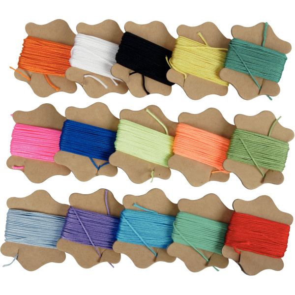 Lot de 15 cartes de fils Shamballa, N.C — TRAVAUX MANUELS