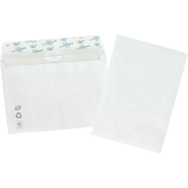 Paquet de 50 enveloppes blanches 114x162mm 80g bande siliconée — Non classé