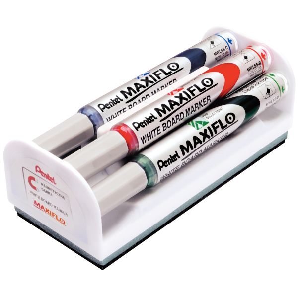 Pentel Set marqueur pour tableau blanc MAXIFLO MWL 5S — Marqueurs tableau blanc & chevalet