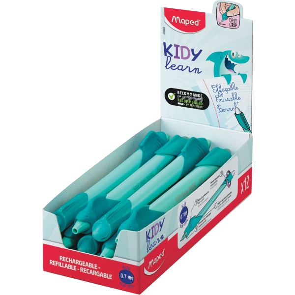 Boite de 12 stylos apprentissage requin + 6 recharges offertes — Non classé