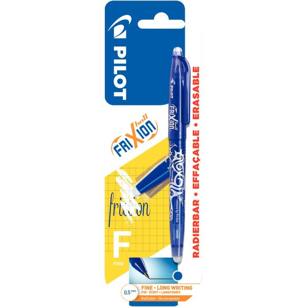 Blister de 1 roller Frixion Ball bleu — Écrire et corriger