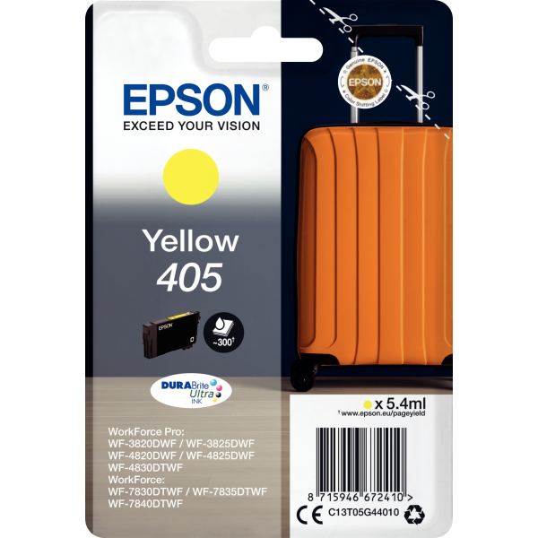EPSON 6LB Singlepack Yellow 405 DURABrite Ultra Ink — Consommables pour imprimantes jet d'encr