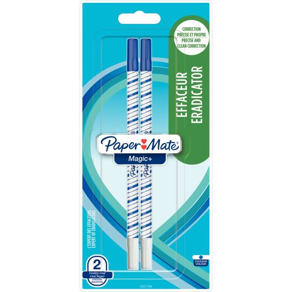 Blister de 2 Effaceurs pointe fine paper mate — Non classé