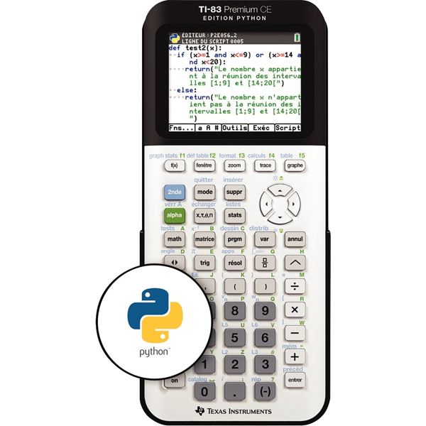 Lot de 10 machine à calculer graphique TI83 Python — Non classé
