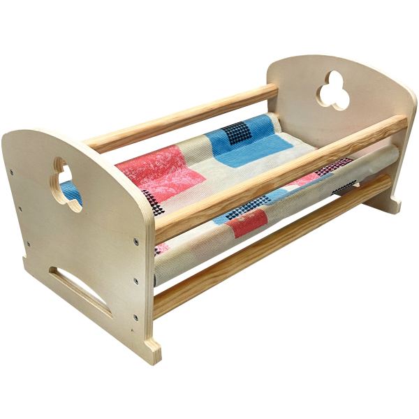 Lit berceau en bois pour poupées, N.C — JEUX