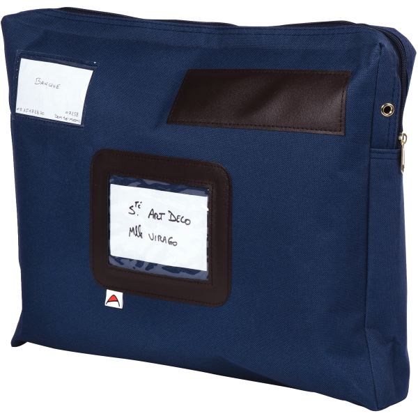ALBA Sac navette "POCSOU B" avec soufflet, polyester, bleu — Pochettes
