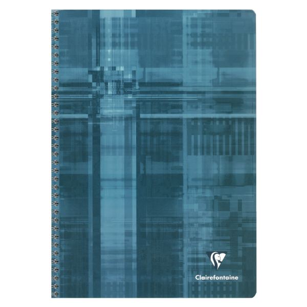 Reliure intégrale 180 pages CLAIREFONTAINE, format A4, quadrillé 5x5, papier 90g — Reliures spirales sans micro-perforation