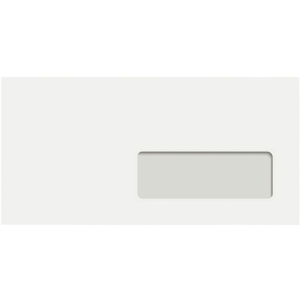 Boite de 250 enveloppes blanches 110x220mm 90g bande siliconée fenêtre 35x100mm, Clairefontaine — Enveloppes