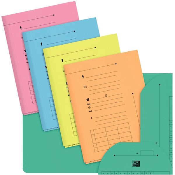 Paquet de 10 chemises HV pour dossiers suspendus, coloris pastel assortis — Non classé