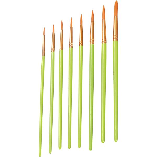 Sachet de 10 pinceaux synthétique ronds n°14, N.C — DESSIN SCOLAIRE ET PROFESSIONNEL